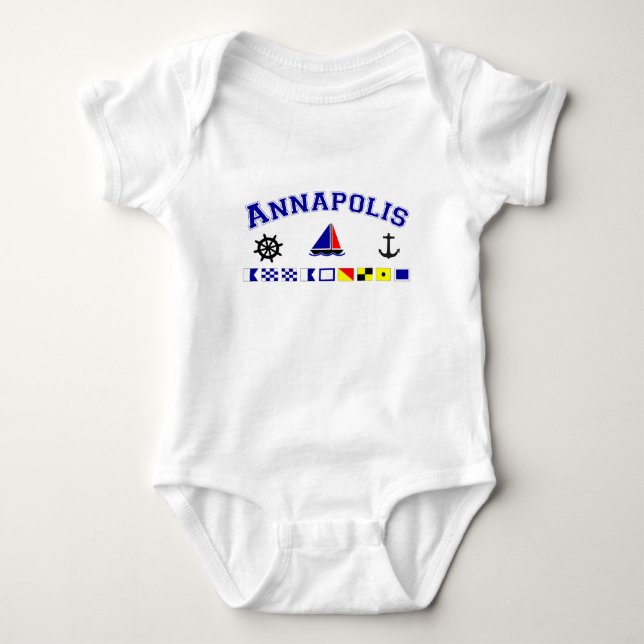 Annapolis, MD Baby Bodysuit (Front)