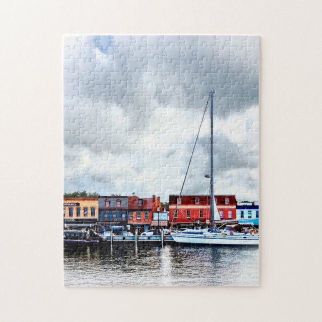 Annapolis Md - City Dock Jigsaw Puzzle (Vertical)