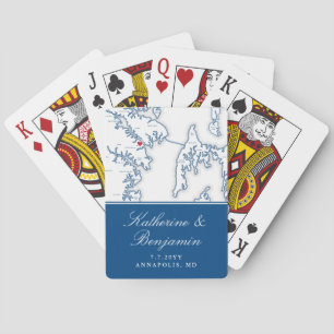 Annapolis MD Destination Wedding Favour Playing Cards