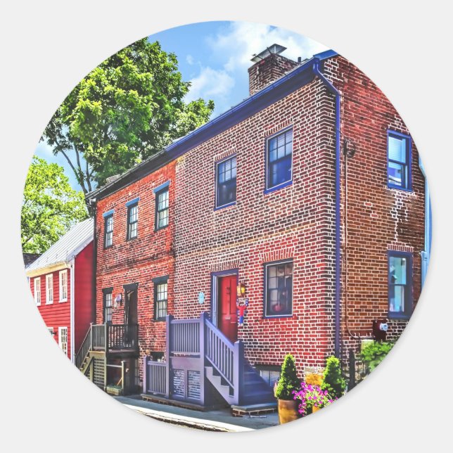 Annapolis MD - Fleet Street Classic Round Sticker (Front)