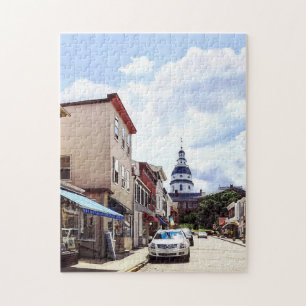 Annapolis MD Shops On Maryland Avenue Jigsaw Puzzle