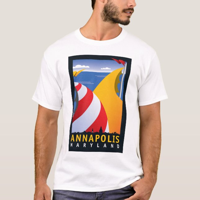 Annapolis, Sails T-Shirt (Front)