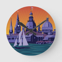 Annapolis Steeples and Cupolas: Sunset