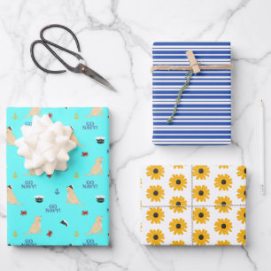 Annapolis Style Wrapping Paper Set of 3