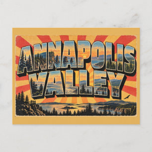 Annapolis Valley NS Cliffs Tides Forests Art Postcard