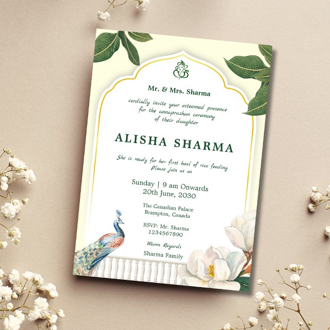 Annaprashan First Rice Ceremony invitation card (Creator Uploaded)