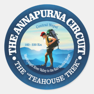 Annapurna Circuit Classic Round Sticker