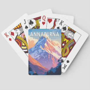 Annapurna Nepal Travel Art Vintage Playing Cards