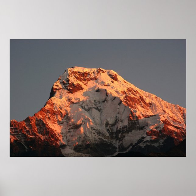 Annapurna South Sunrise 1 Poster (Front)