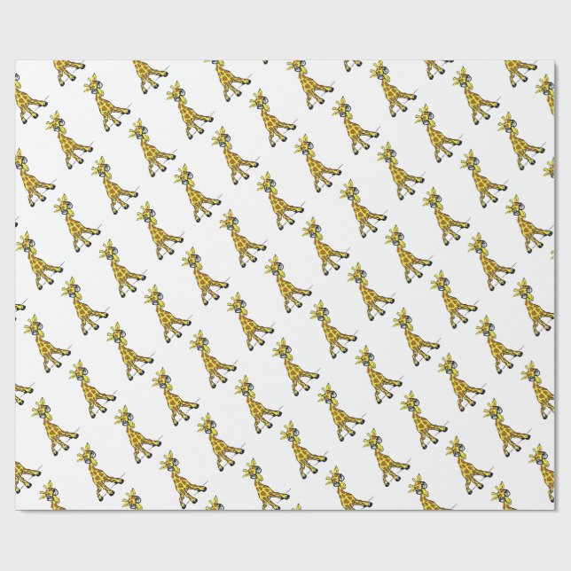 Anna's Giraffe Wrapping Paper (Flat)