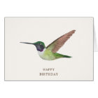 Anna's Hummingbird Birthday Card