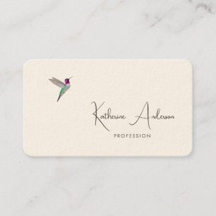Anna's Hummingbird  Business Card