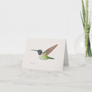 Anna's Hummingbird Greeting Card