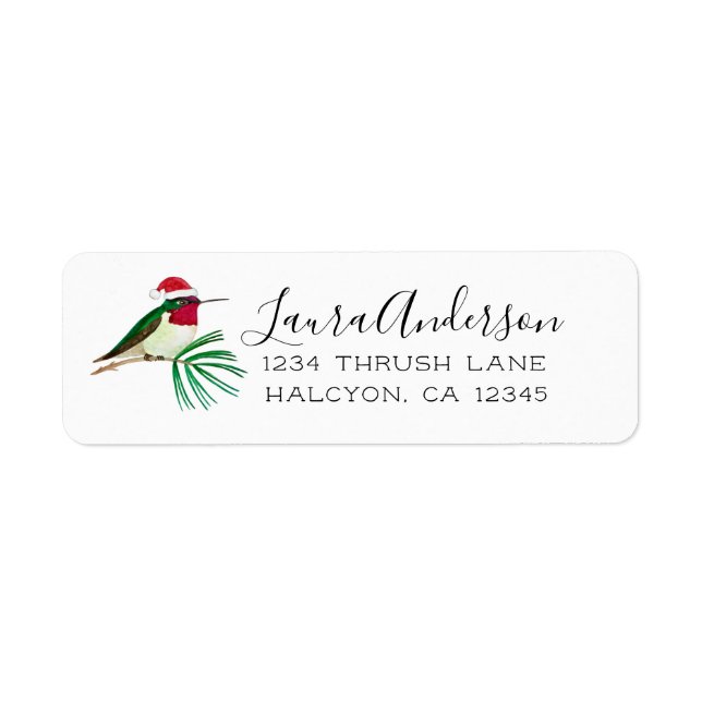 Anna's  Hummingbird  Label (Front)