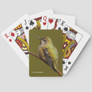 Anna's Hummingbird on the Scarlet Trumpetvine Playing Cards