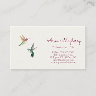 Anna's Hummingbirds Business Card