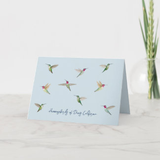 Anna's Hummingbirds of Davis Thank You Card