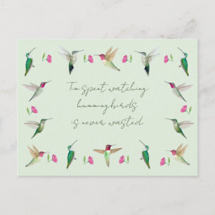 Anna's Hummingbirds Postcard