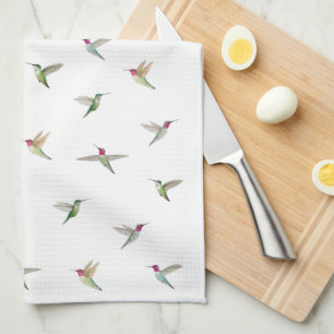 Anna's Hummingbirds Tea Towel