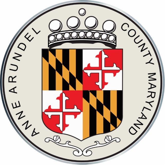 Anne Arundel county seal Standing Photo Sculpture (Front)