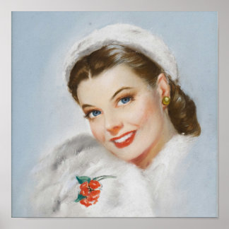Anne Baxter Cosmopolitan Magazine Cover Portrait Poster
