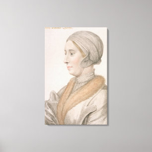 Anne Boleyn (1507-36) engraved by Francesco Bartol Canvas Print