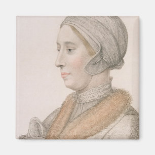 Anne Boleyn (1507-36) engraved by Francesco Bartol Magnet