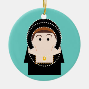 Anne Boleyn Ceramic Tree Decoration