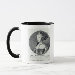 Anne Boleyn, etched by Wenceslaus Hollar, 1649 Mug