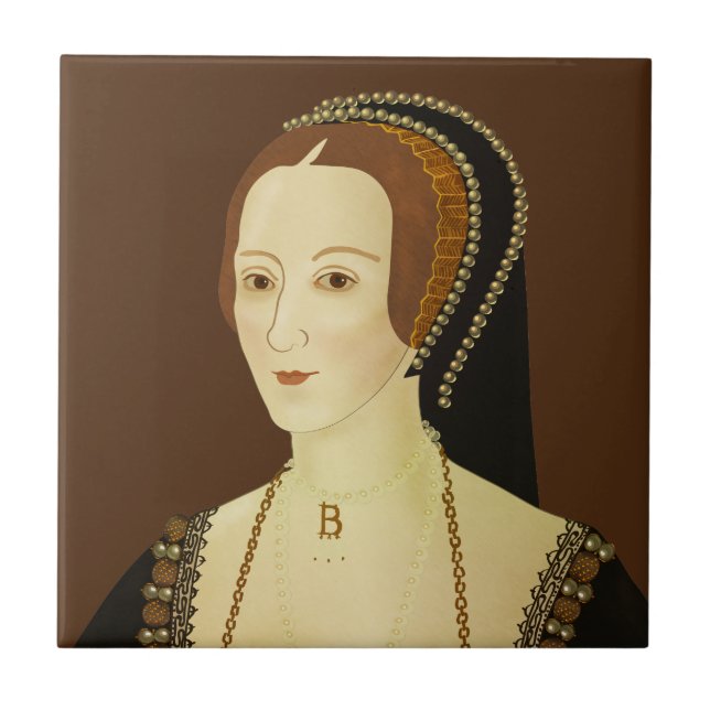 Anne Boleyn - historical illustration Tile (Front)
