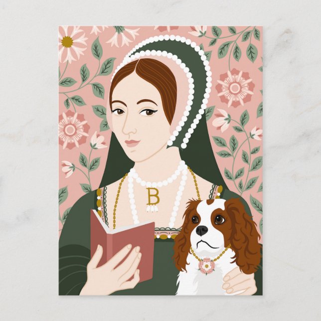 Anne Boleyn Illustration Thank You Card (Front)