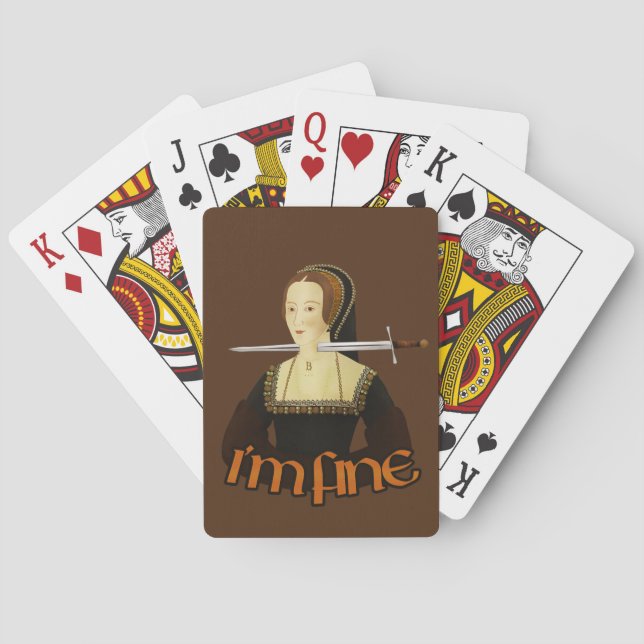 Anne Boleyn - I'm fine Playing Cards (Back)
