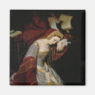 Anne Boleyn  in the Tower, detail, 1835 Magnet