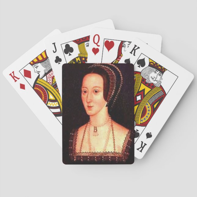 Anne Boleyn playing cards (Back)