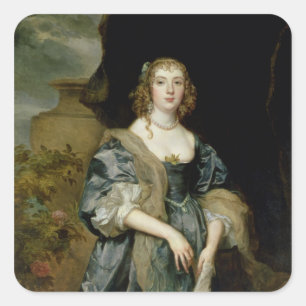 Anne Carr, Countess of Bedford, c.1638 Square Sticker