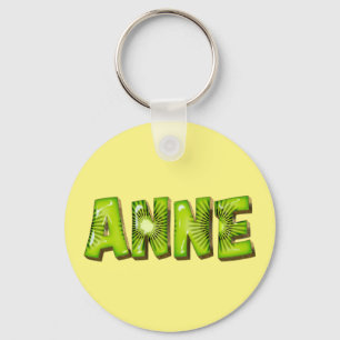 Anne Name Kiwi Design Schlüsselanhänger Key Ring