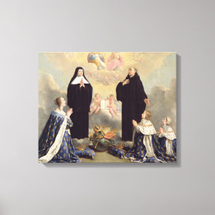 Anne of Austria  and her Children Canvas Print