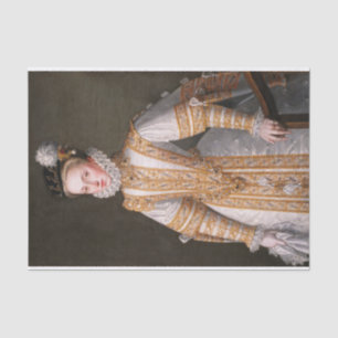 Anne of Austria Queen of Spain by Alonso Sanchez  Tissue Paper