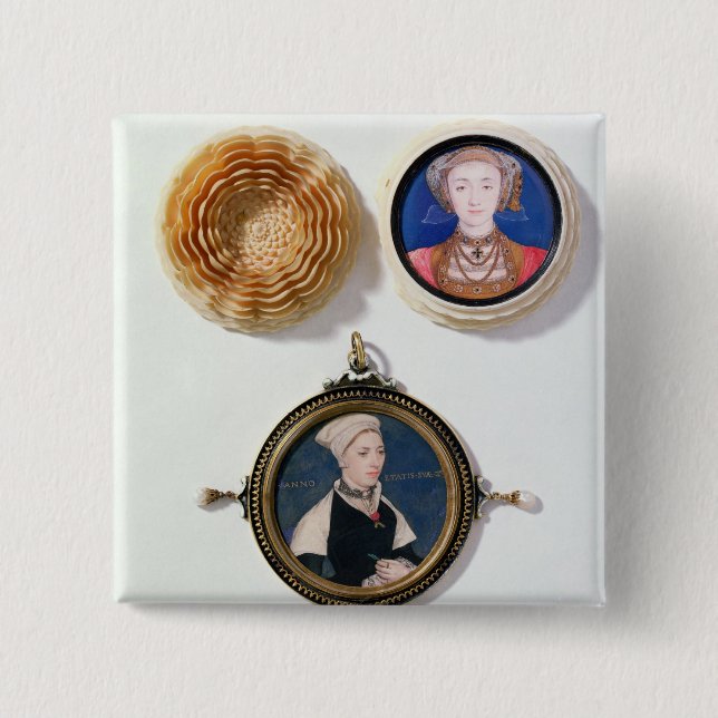 Anne of Cleves , 1539  and Jane Small 15 Cm Square Badge (Front)