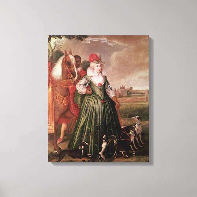 Anne of Denmark, 1617 Canvas Print (Front)