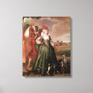 Anne of Denmark, 1617 Canvas Print