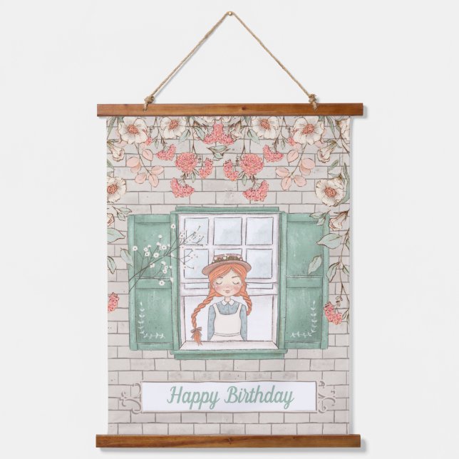 Anne of Green Gables  Birthday Hanging Tapestry (Front)
