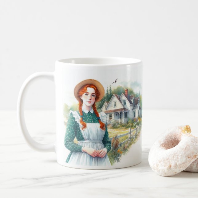 Anne of Green Gables Coffee Mug (With Donut)
