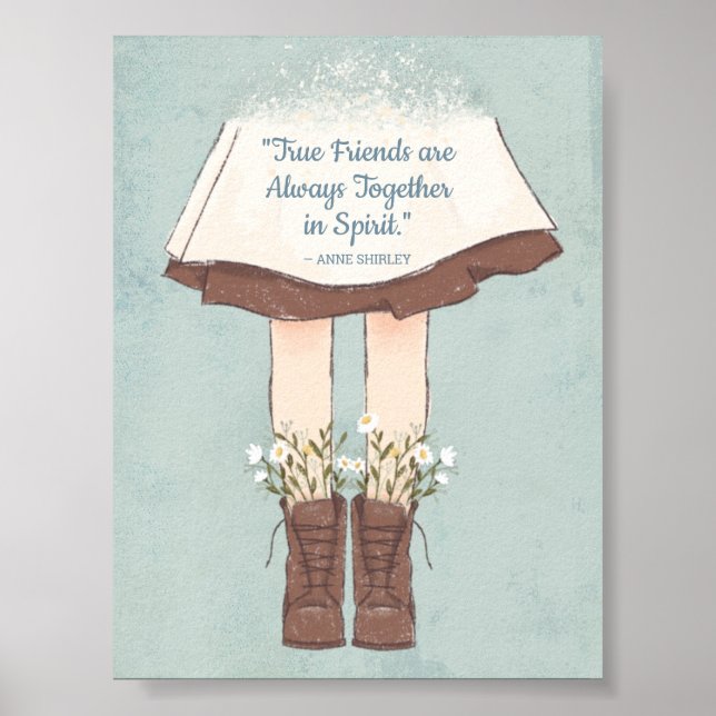Anne of Green Gables Friendship Quote Poster (Front)