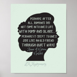 Anne of Green Gables Green Love Quote Poster