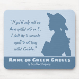 Anne of Green Gables Montgomery quotes Mouse Mat