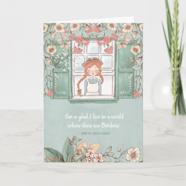 Anne of Green Gables October Quote Card (Front)