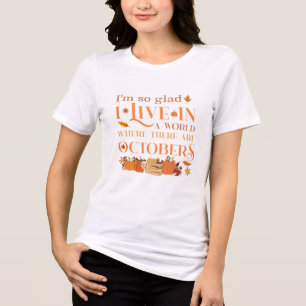 Anne of Green Gables on October Quote Tri-Blend Shirt