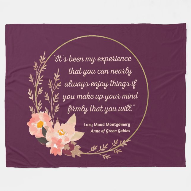 Anne Of Green Gables Quote I - Cute Style Fleece Blanket (Front (Horizontal))