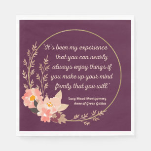 Anne Of Green Gables Quote I - Cute Style Napkin